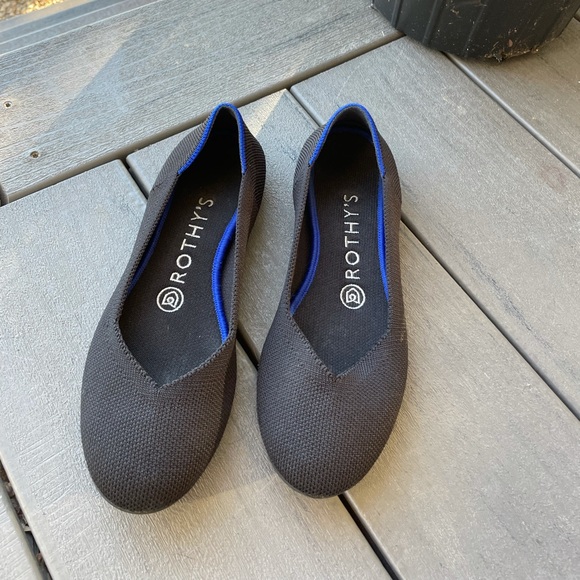 ROTHYS Black Ballet Flats Size 6 - Picture 8 of 8